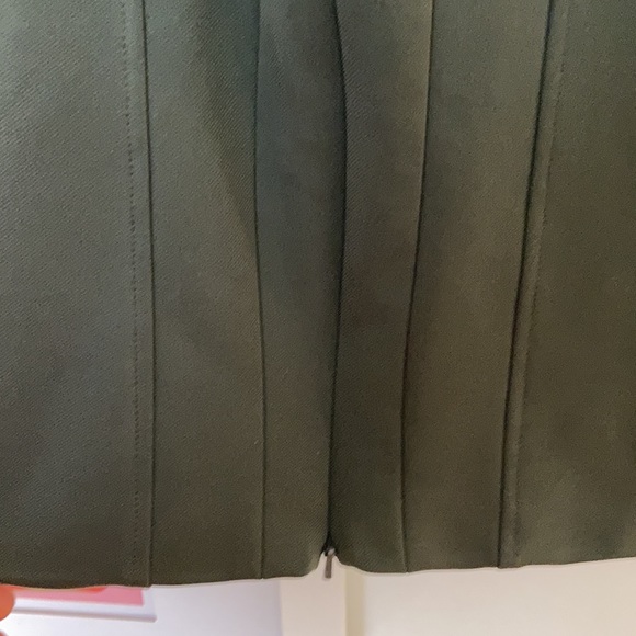 ZAC by ZAC POSEN Olive Fitted Dress With Notched Bust - Picture 5 of 6